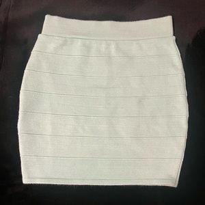 Mint green mini skirt